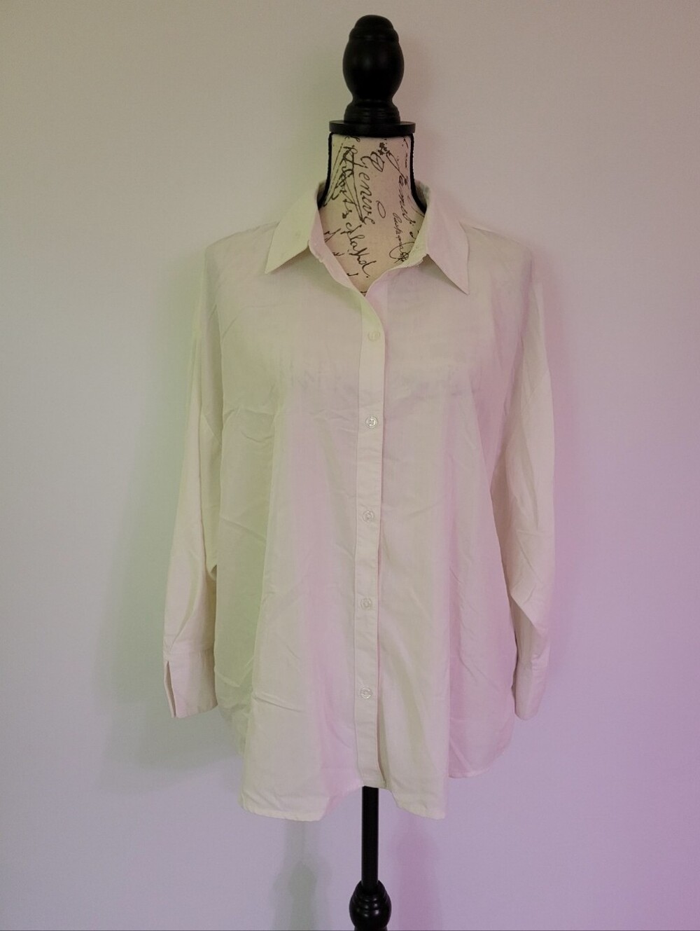 Anthropologie Ivory Button-Down Shirt